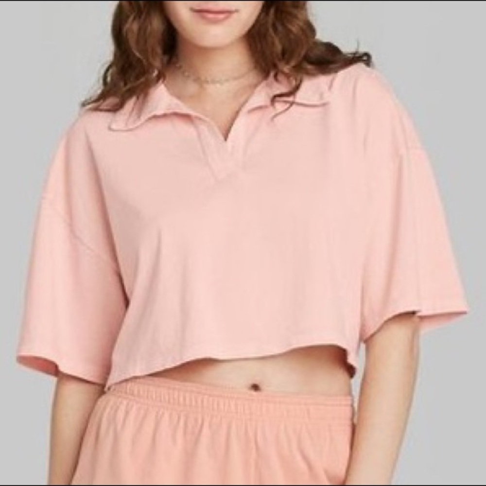 Pink pollo shirt